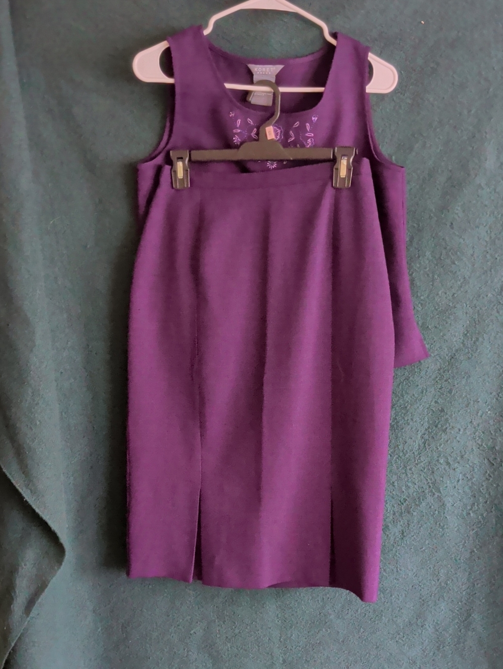Koret Purple Sleeveless Sheath Dress